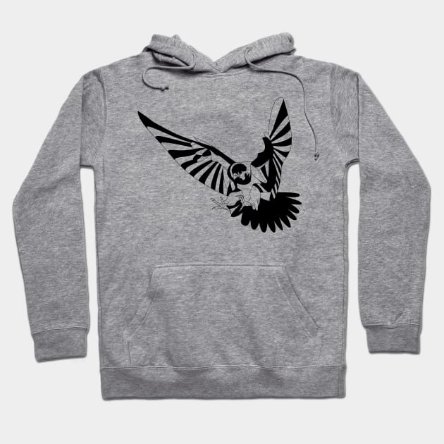 peregrine falcon hawk ecopop Hoodie by jorge_lebeau